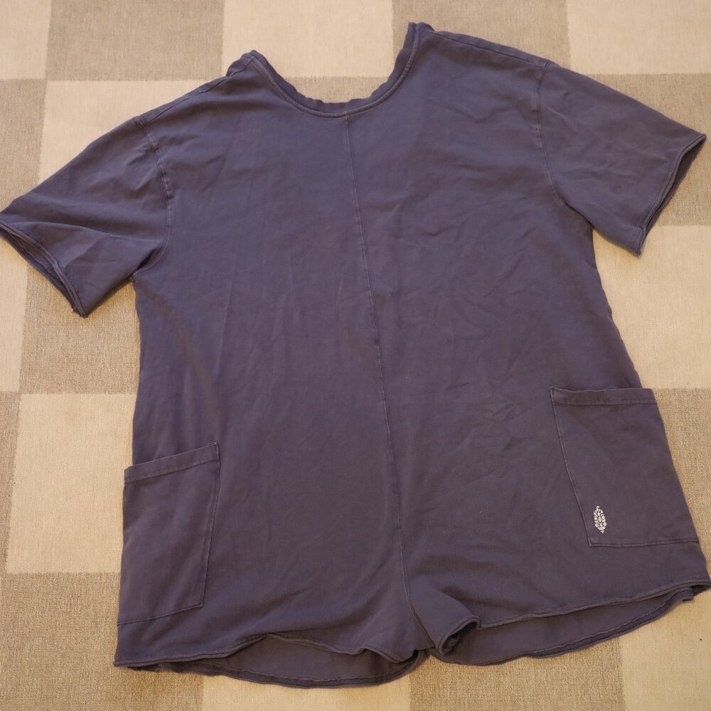 Free People FP Movement Hot Shot Tee Romper Size Large